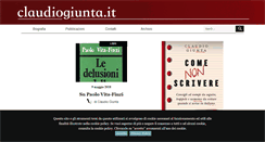 Desktop Screenshot of claudiogiunta.it